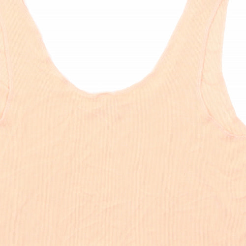 ASOS Womens Orange Viscose Cropped Tank Size 18 Scoop Neck