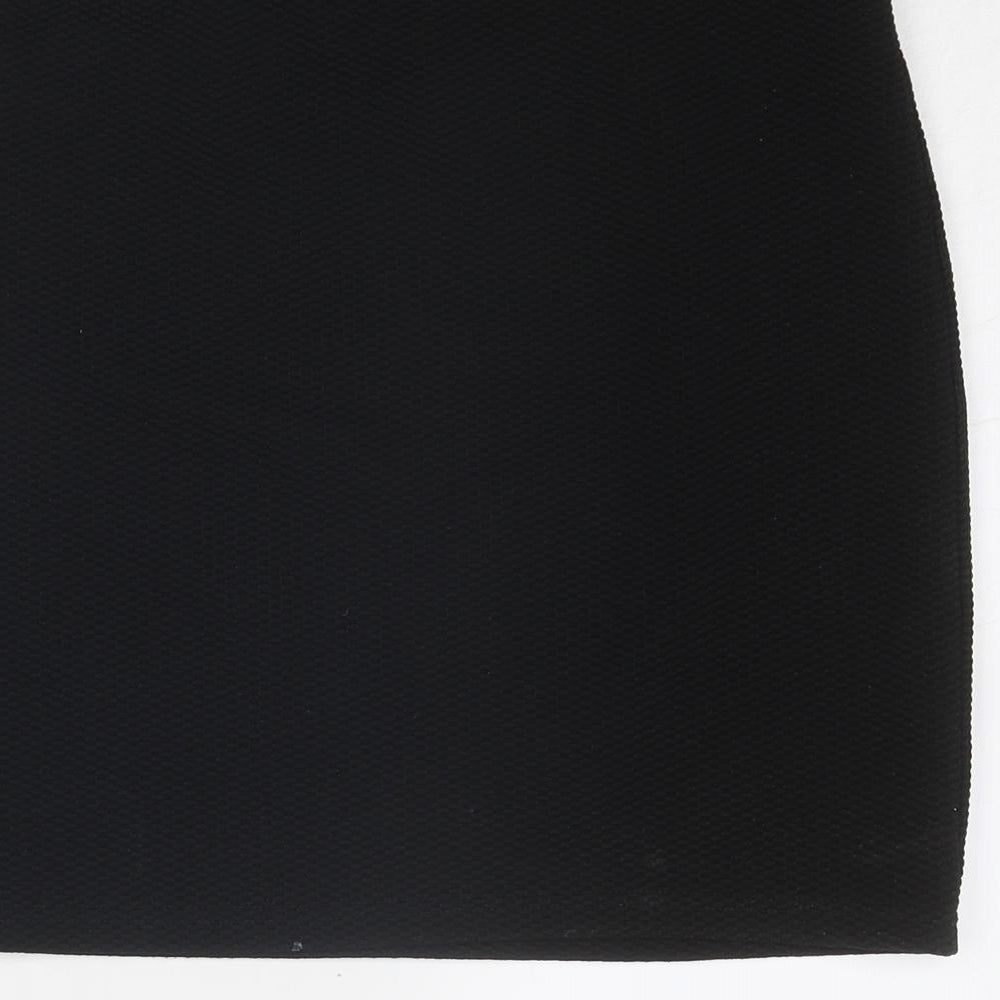 New Look Womens Black Polyester Bandage Skirt Size 16