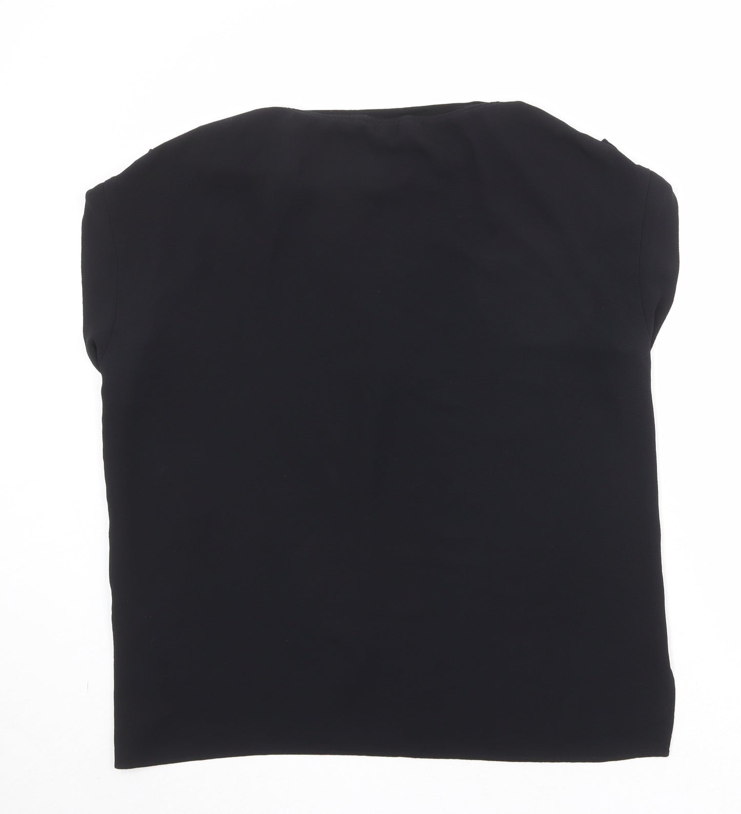 NEXT Womens Black Polyester Basic Tank Size 18 Round Neck