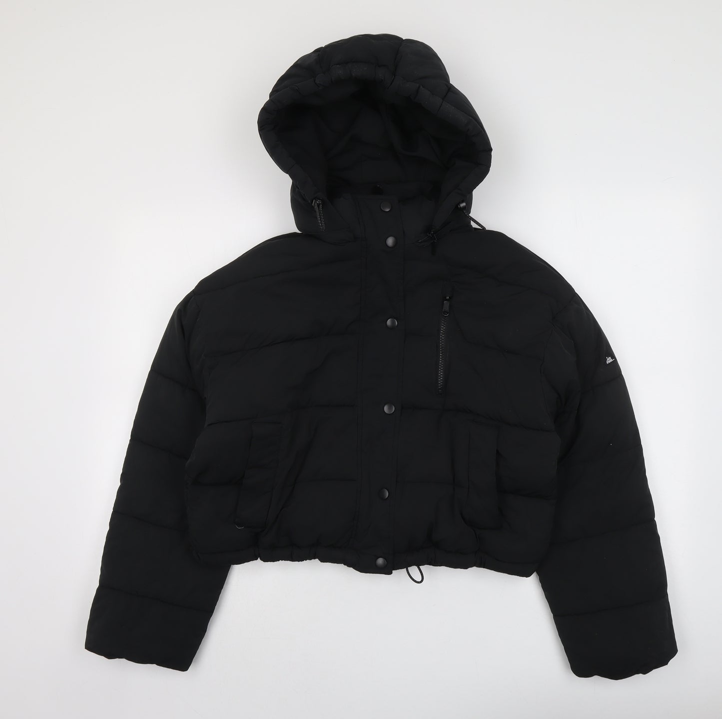 Urban Outfitters Womens Black Puffer Jacket Jacket Size XS Zip