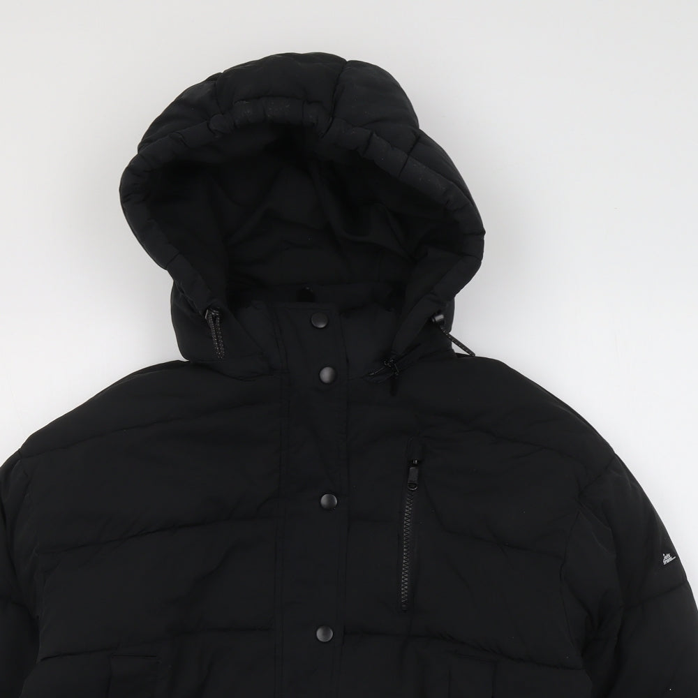 Urban Outfitters Womens Black Puffer Jacket Jacket Size XS Zip