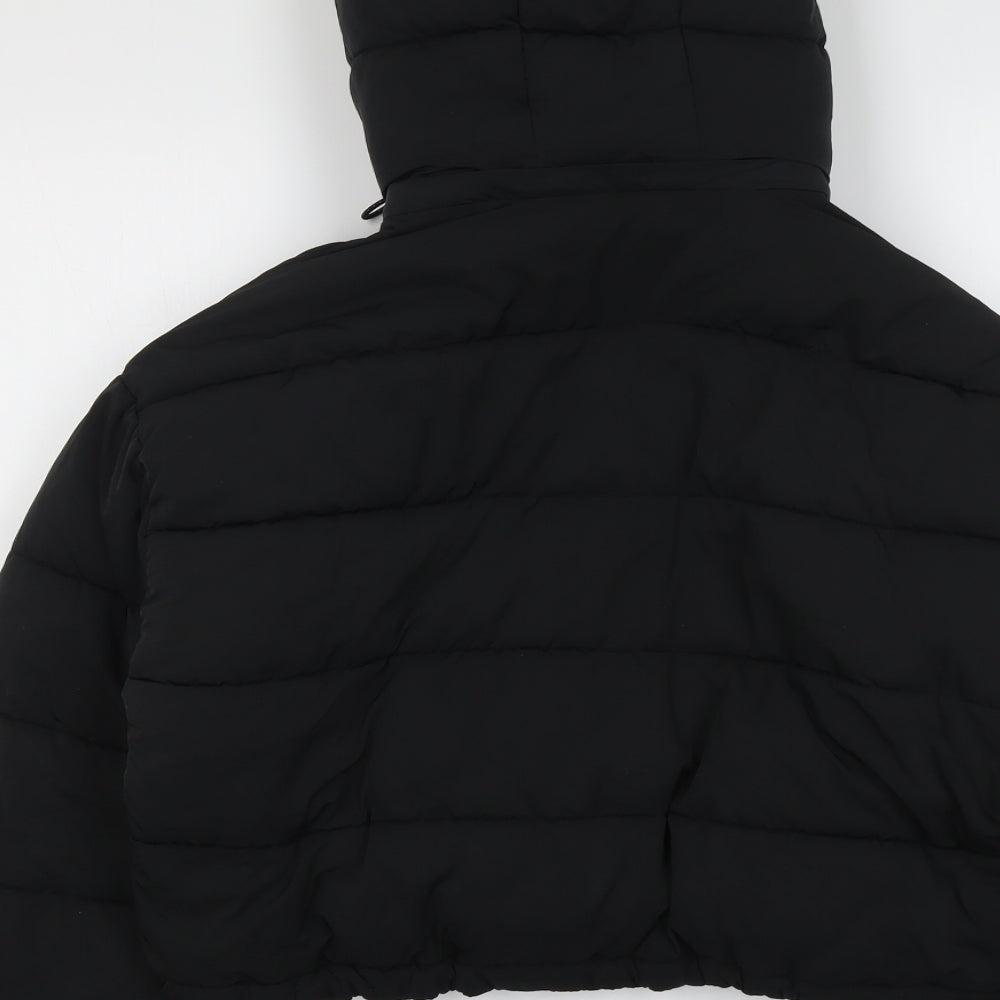 Urban Outfitters Womens Black Puffer Jacket Jacket Size XS Zip