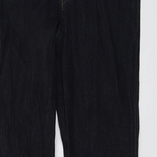 Armani Womens Black Cotton Bootcut Jeans Size 31 in L34 in Regular Button