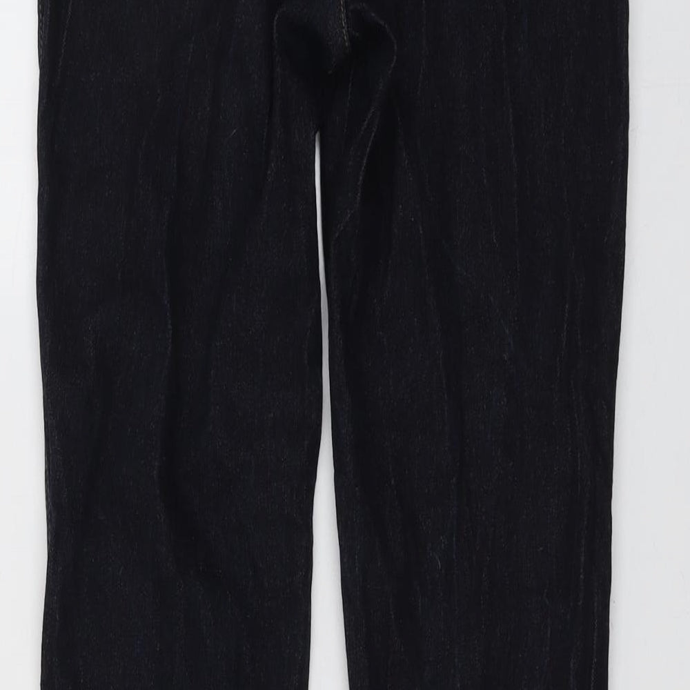 Armani Womens Black Cotton Bootcut Jeans Size 31 in L34 in Regular Button