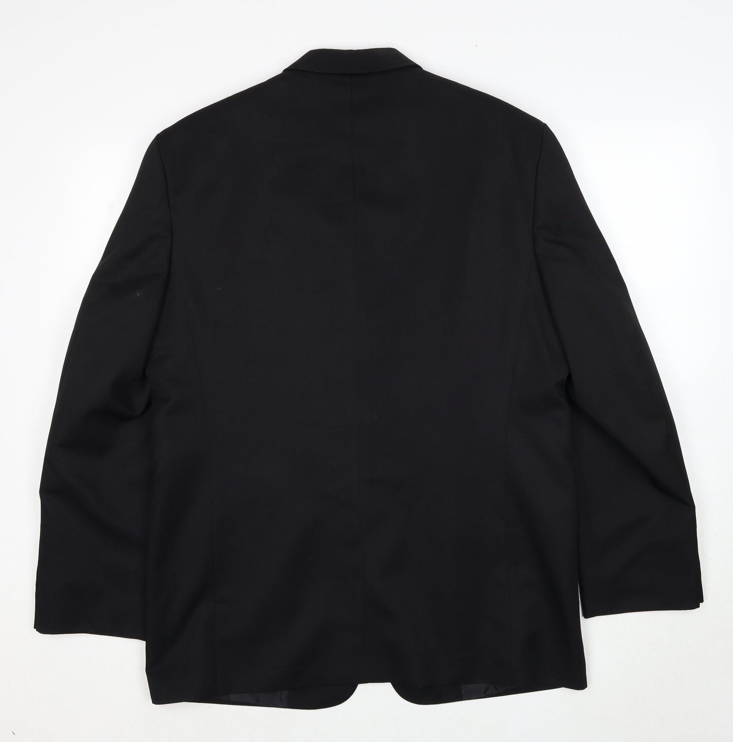 Savantini Mens Black Polyester Jacket Suit Jacket Size 40 Regular