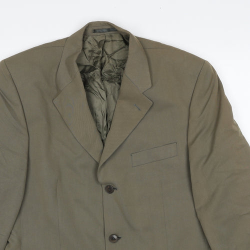 Frans Molenaar Mens Beige Wool Jacket Suit Jacket Size 40 Regular