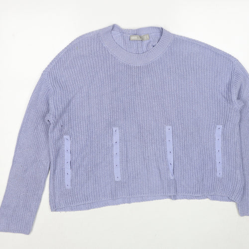 ASOS Womens Blue Round Neck Acrylic Pullover Jumper Size 12