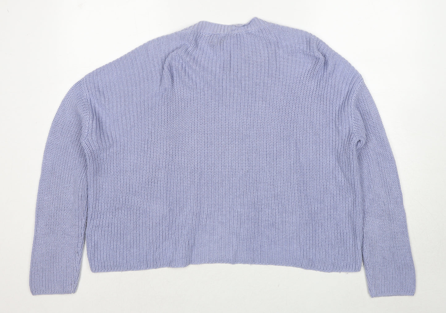 ASOS Womens Blue Round Neck Acrylic Pullover Jumper Size 12