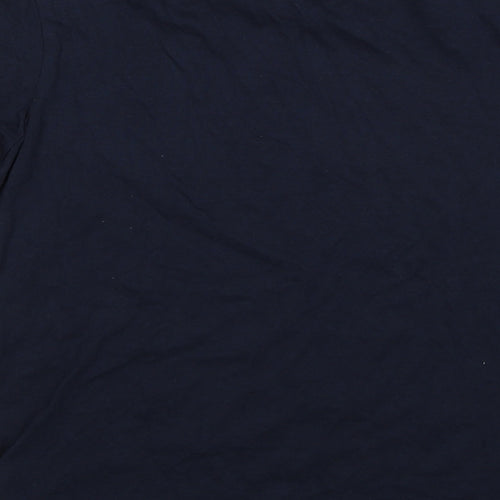 JACK & JONES Boys Black Cotton Pullover T-Shirt Size 12 Years Crew Neck Pullover