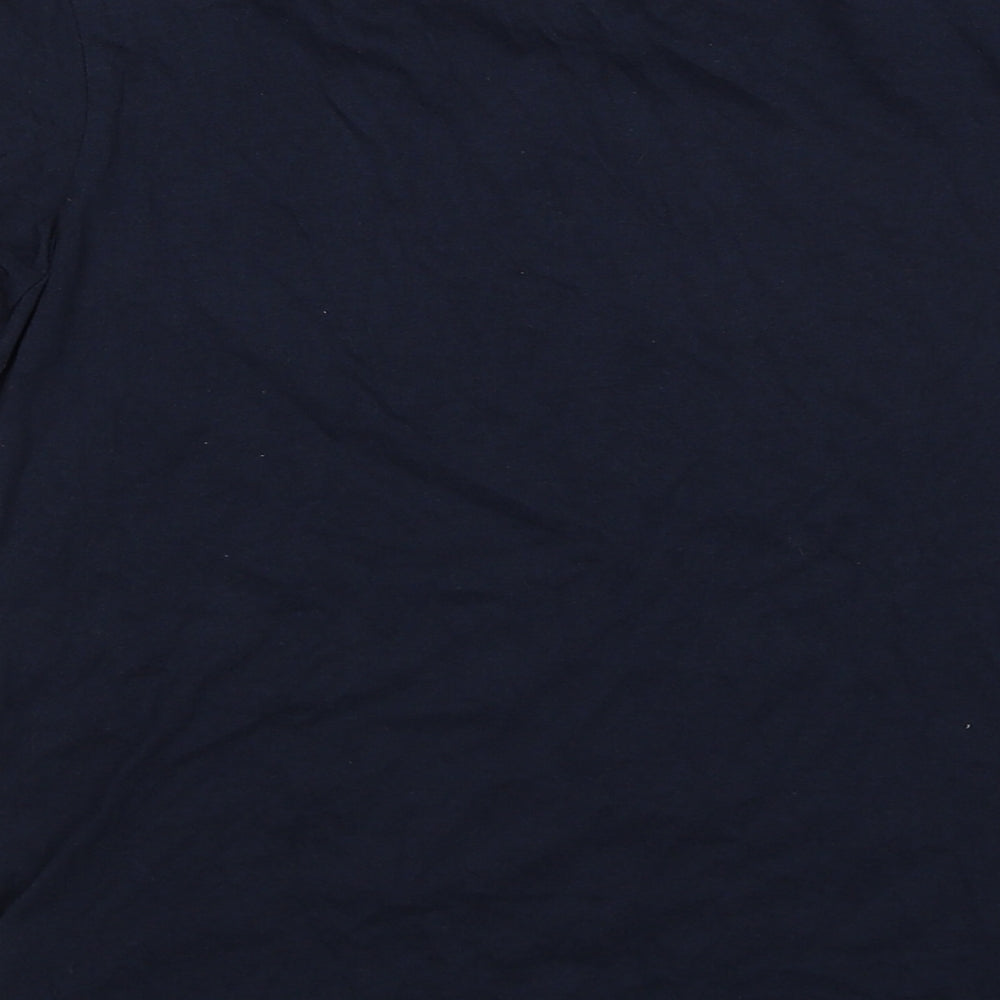 JACK & JONES Boys Black Cotton Pullover T-Shirt Size 12 Years Crew Neck Pullover