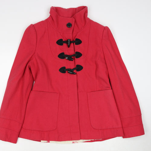 Red Herring Womens Pink Jacket Size 12 Button