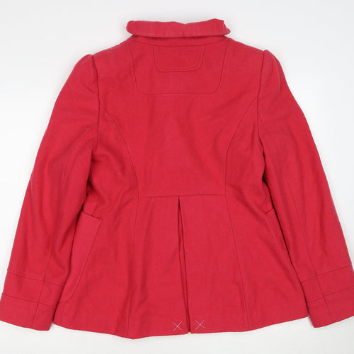 Red Herring Womens Pink Jacket Size 12 Button