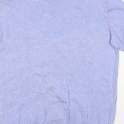 Marks and Spencer Womens Black Round Neck Viscose Pullover Jumper Size 10