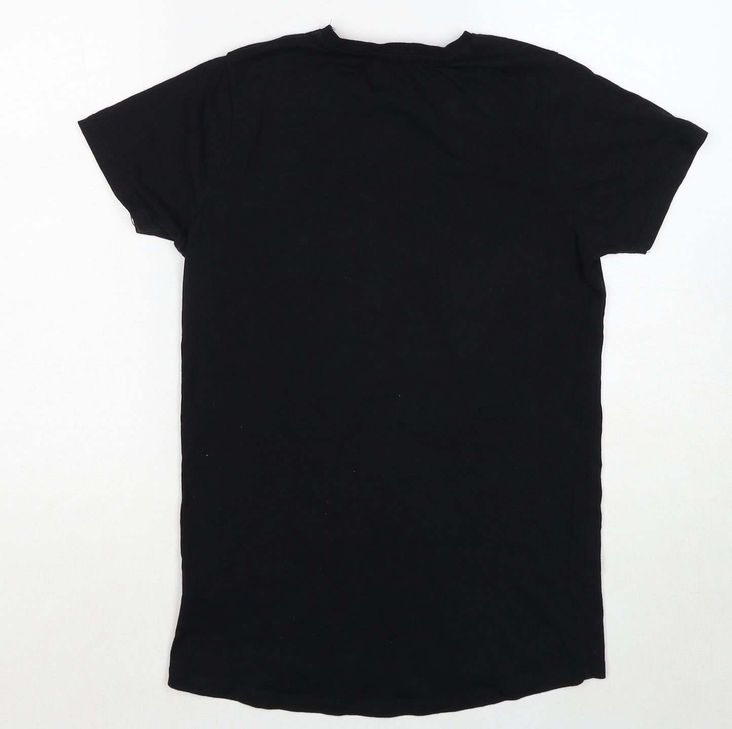 Marvel Boys Black Cotton Pullover T-Shirt Size 11-12 Years Crew Neck Pullover - Avengers