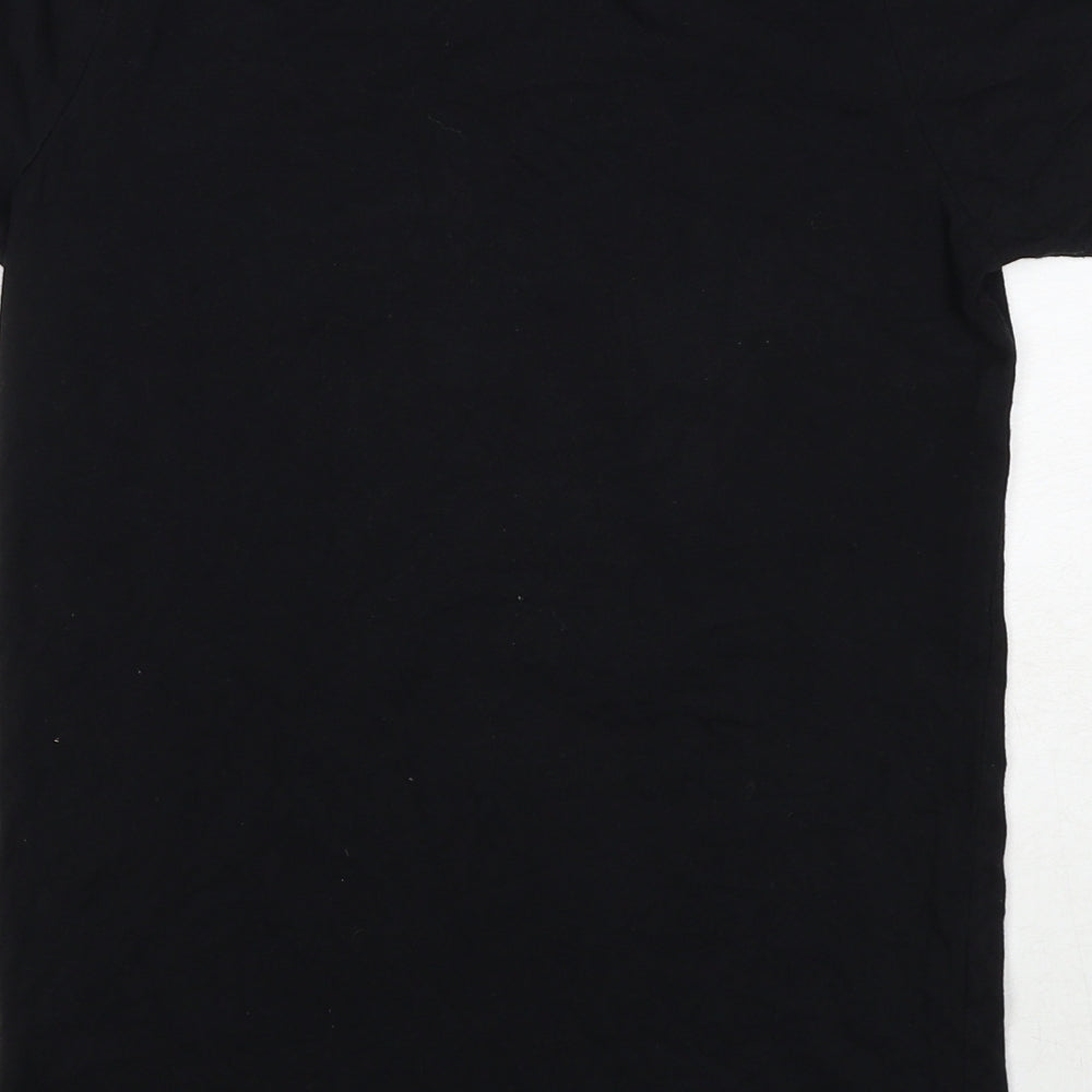 Marvel Boys Black Cotton Pullover T-Shirt Size 11-12 Years Crew Neck Pullover - Avengers