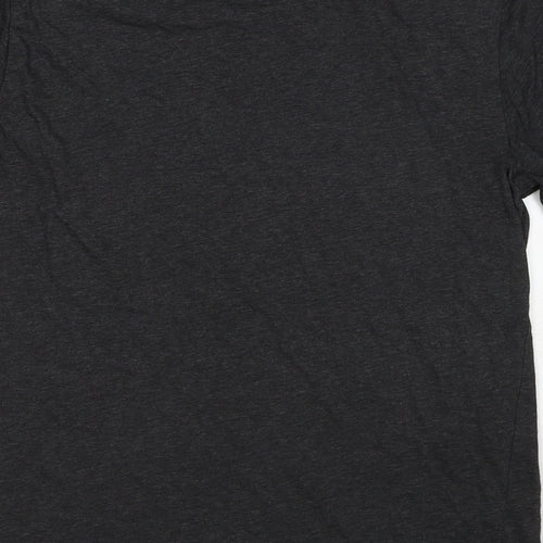 New Balance Mens Grey Cotton T-Shirt Size M Crew Neck