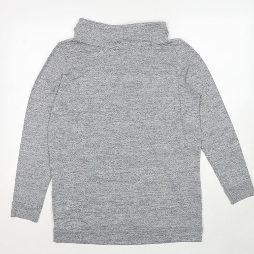 Luxe Womens Grey Polyester Pullover Sweatshirt Size M Pullover