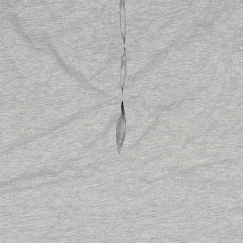 Valley Of The Dools Womens Grey Cotton Basic T-Shirt Size 12 Boat Neck