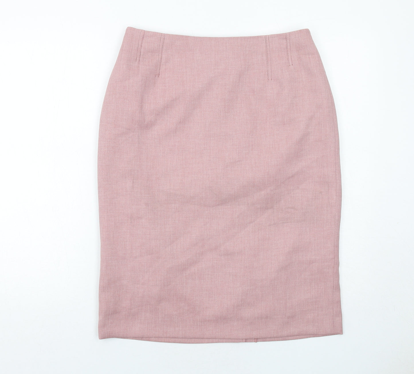 Eastex Womens Pink Polyester Straight & Pencil Skirt Size 12 Zip