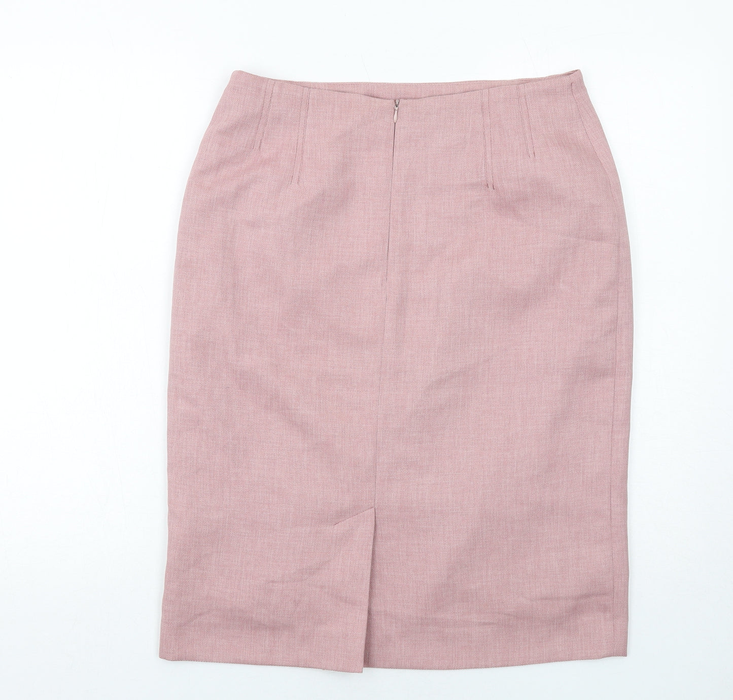 Eastex Womens Pink Polyester Straight & Pencil Skirt Size 12 Zip