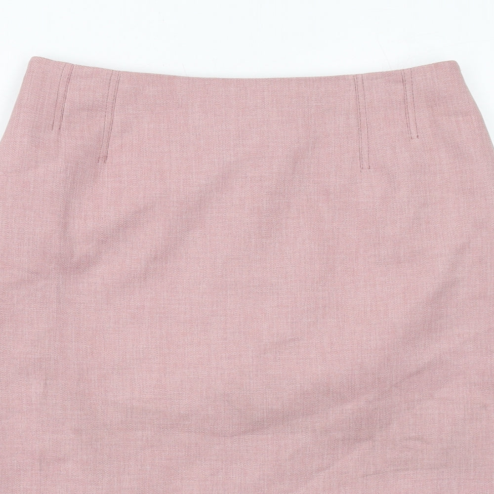 Eastex Womens Pink Polyester Straight & Pencil Skirt Size 12 Zip