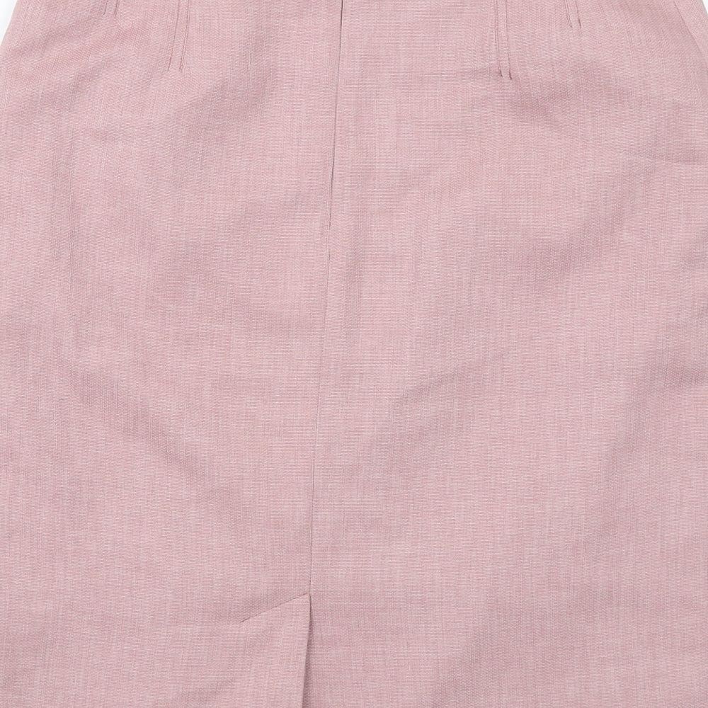 Eastex Womens Pink Polyester Straight & Pencil Skirt Size 12 Zip
