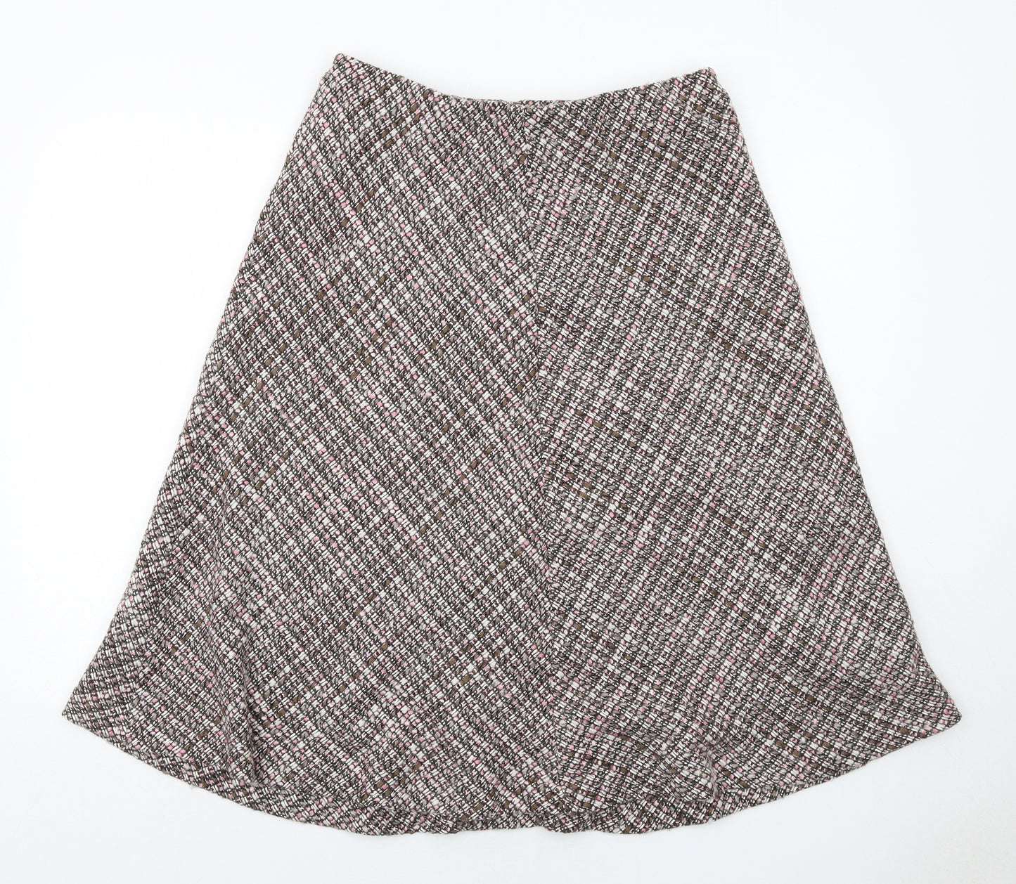Eastex Womens Multicoloured Geometric Acrylic Swing Skirt Size 14
