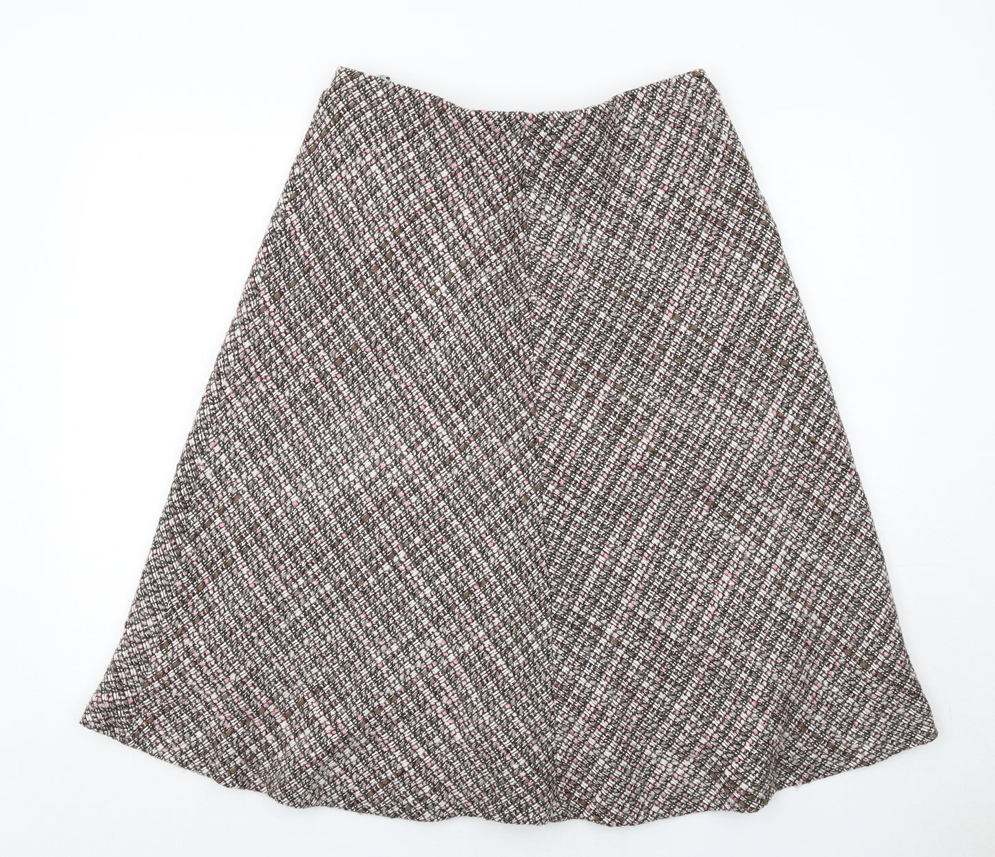 Eastex Womens Multicoloured Geometric Acrylic Swing Skirt Size 14