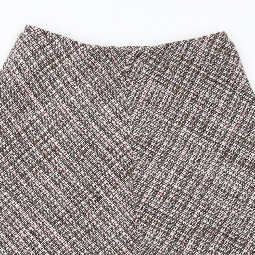 Eastex Womens Multicoloured Geometric Acrylic Swing Skirt Size 14
