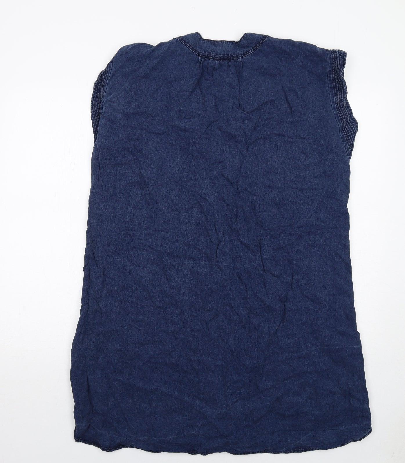 H&M Womens Blue Lyocell A-Line Size 16 V-Neck Pullover