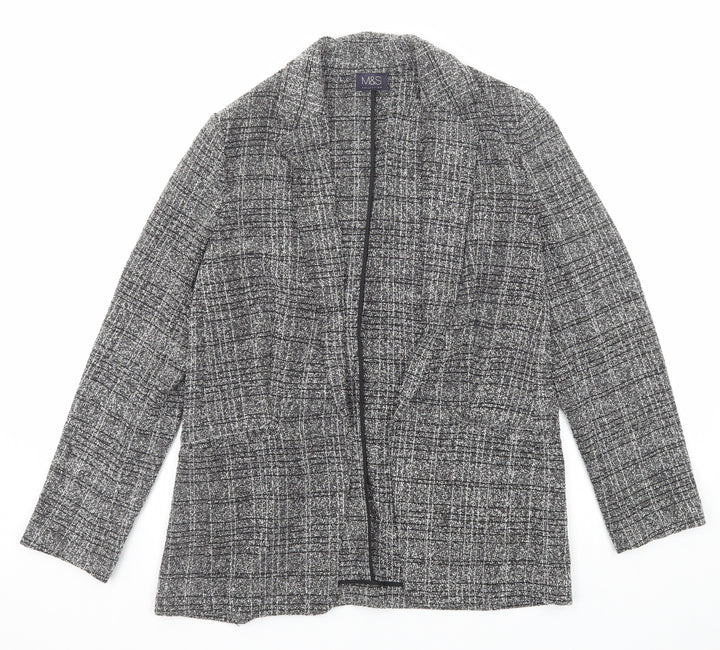 Marks and Spencer Womens Black Geometric Jacket Size 12