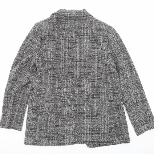 Marks and Spencer Womens Black Geometric Jacket Size 12
