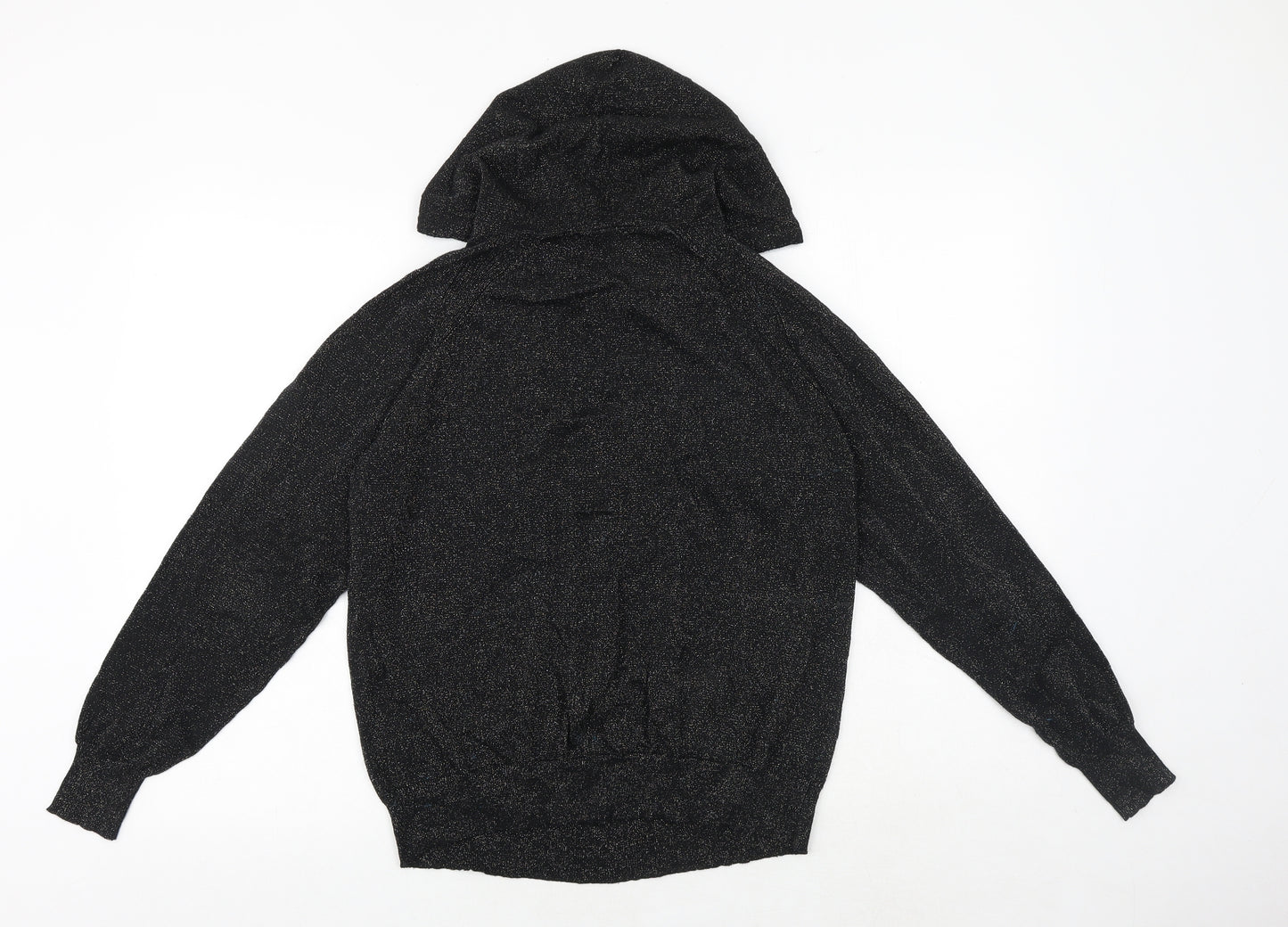 NEXT Womens Black Round Neck Cotton Pullover Jumper Size 12