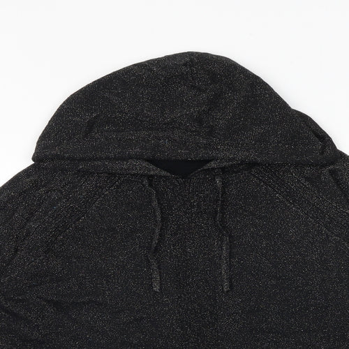 NEXT Womens Black Round Neck Cotton Pullover Jumper Size 12