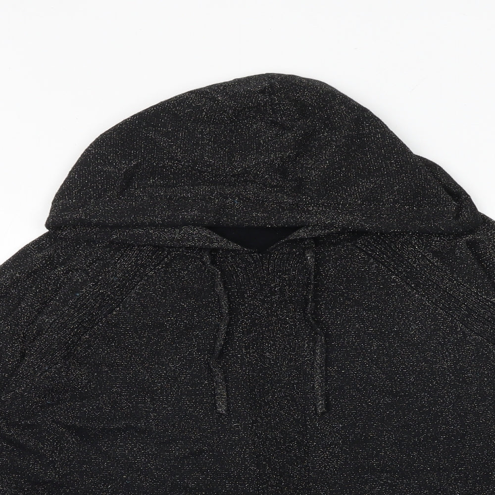 NEXT Womens Black Round Neck Cotton Pullover Jumper Size 12