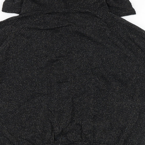 NEXT Womens Black Round Neck Cotton Pullover Jumper Size 12
