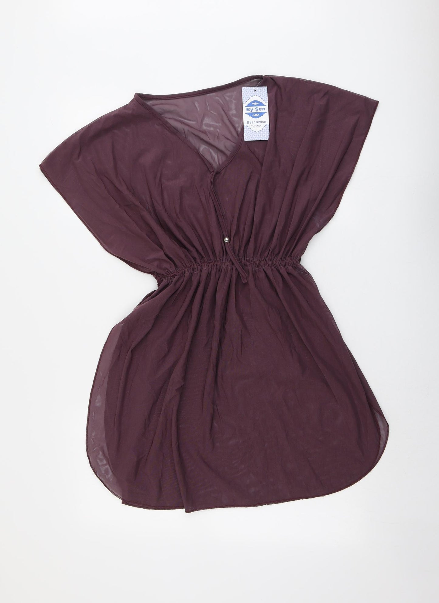 By Sen Womens Purple Polyester Cover Up One Size