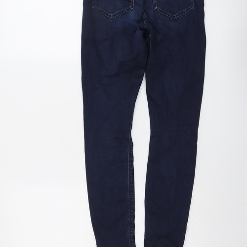 ASOS Womens Blue Cotton Skinny Jeans Size 26 in L27 in Regular Button