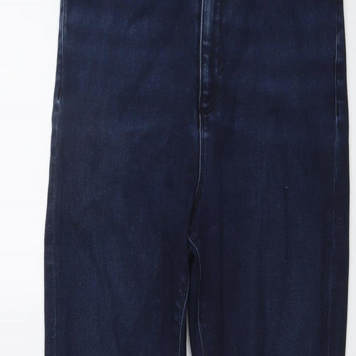 ASOS Womens Blue Cotton Skinny Jeans Size 26 in L27 in Regular Button