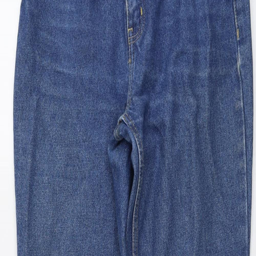 American Apparel Womens Blue Cotton Mom Jeans Size 28 in L29 in Regular Button