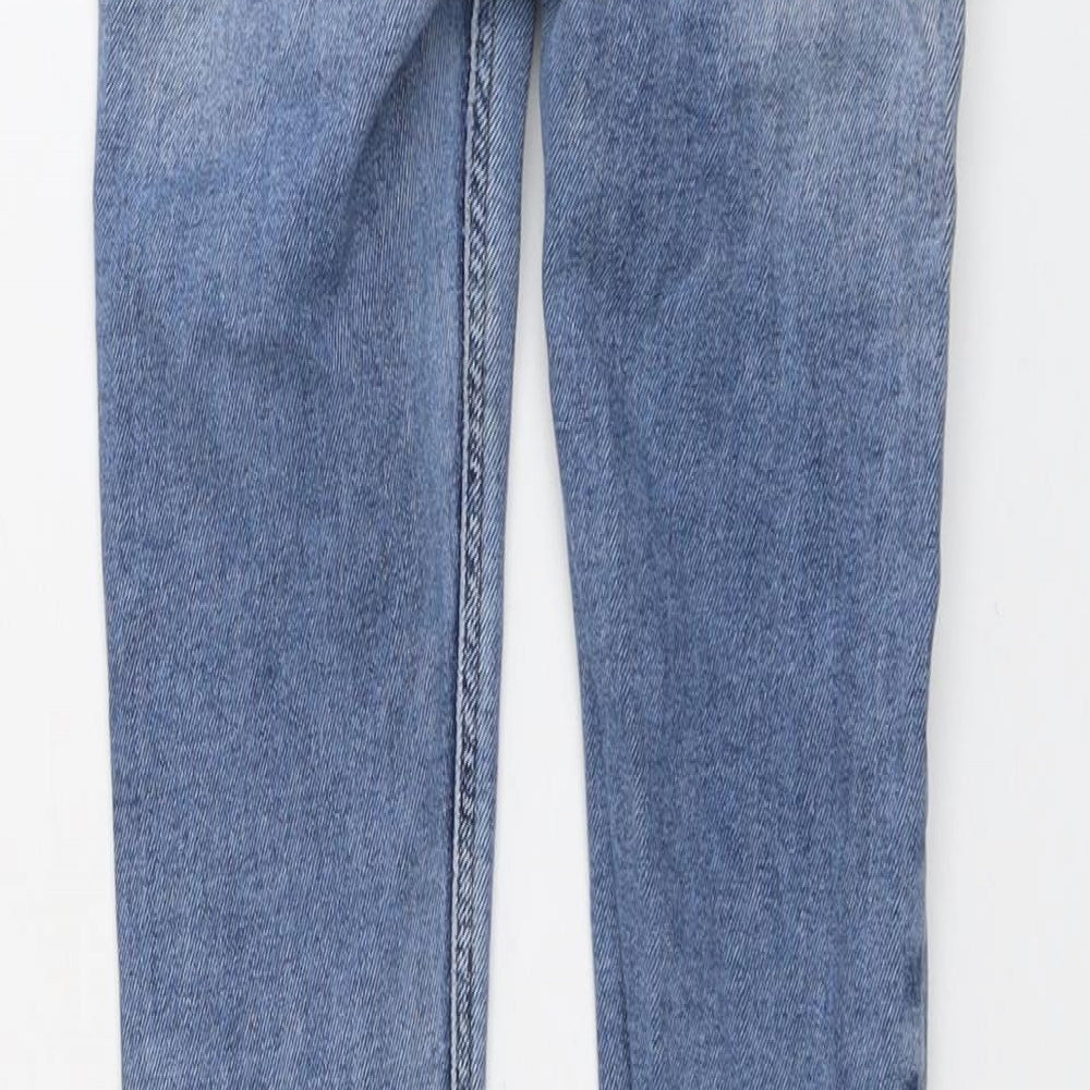 New Look Womens Blue Cotton Skinny Jeans Size 10 L25 in Regular Button