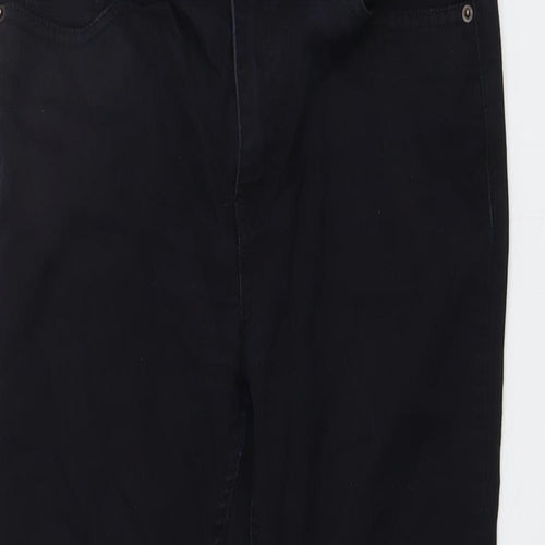New Look Womens Blue Cotton Skinny Jeans Size 10 L27 in Regular Button