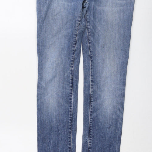 Diesel Womens Blue Cotton Straight Jeans Size 28 in L30 in Regular Button