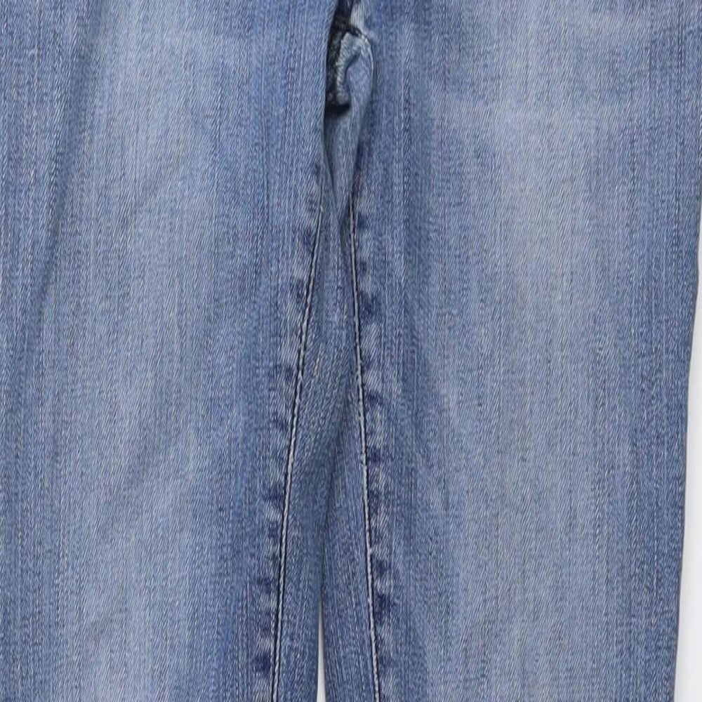 Diesel Womens Blue Cotton Straight Jeans Size 28 in L30 in Regular Button