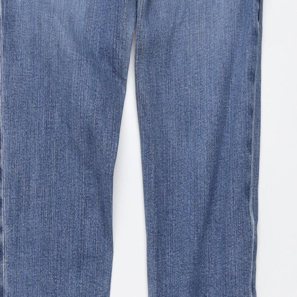 Diesel Womens Blue Cotton Straight Jeans Size 28 in L30 in Regular Button