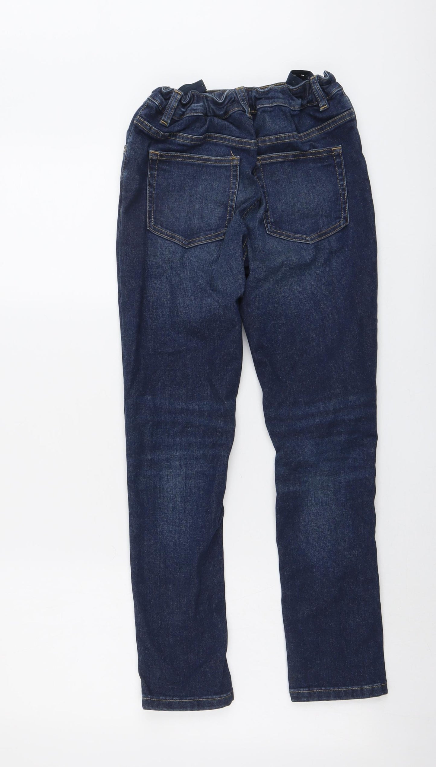 NEXT Boys Blue Cotton Straight Jeans Size 11-12 Years Regular Button