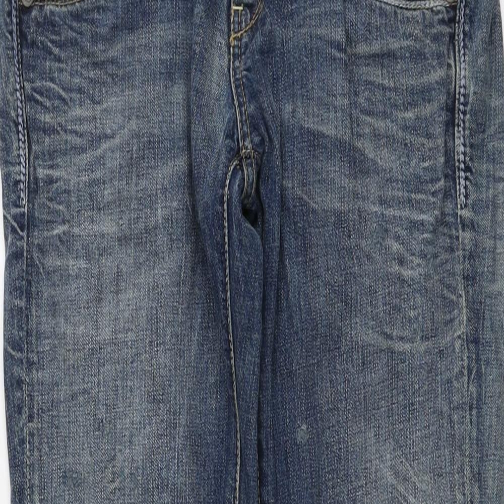 Tommy Hilfiger Womens Blue Cotton Bootcut Jeans Size 32 in L30 in Regular Button