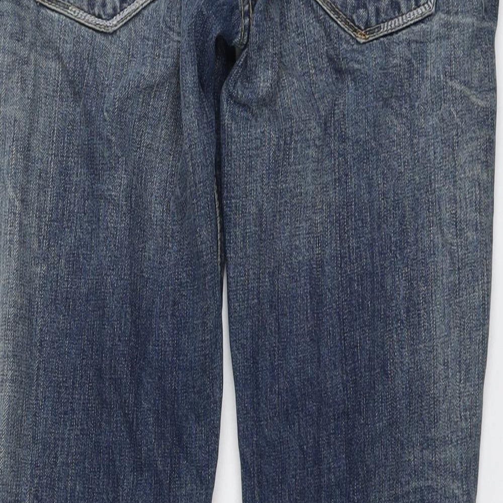 Tommy Hilfiger Womens Blue Cotton Bootcut Jeans Size 32 in L30 in Regular Button