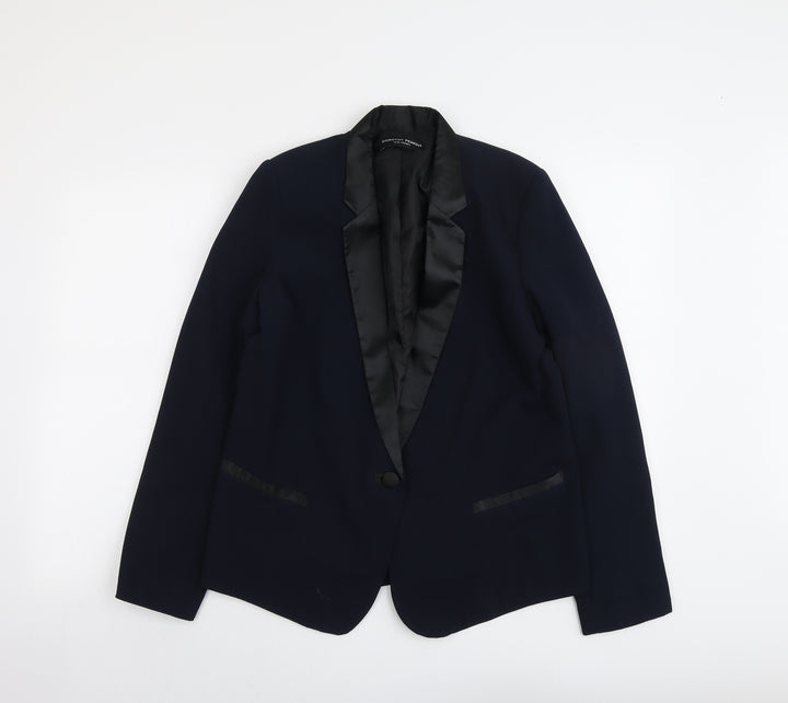 Dorothy Perkins Womens Blue Jacket Blazer Size 14 Button