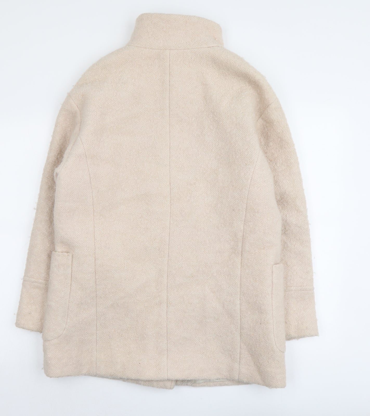 NEXT Womens Pink Pea Coat Jacket Size 10 Button